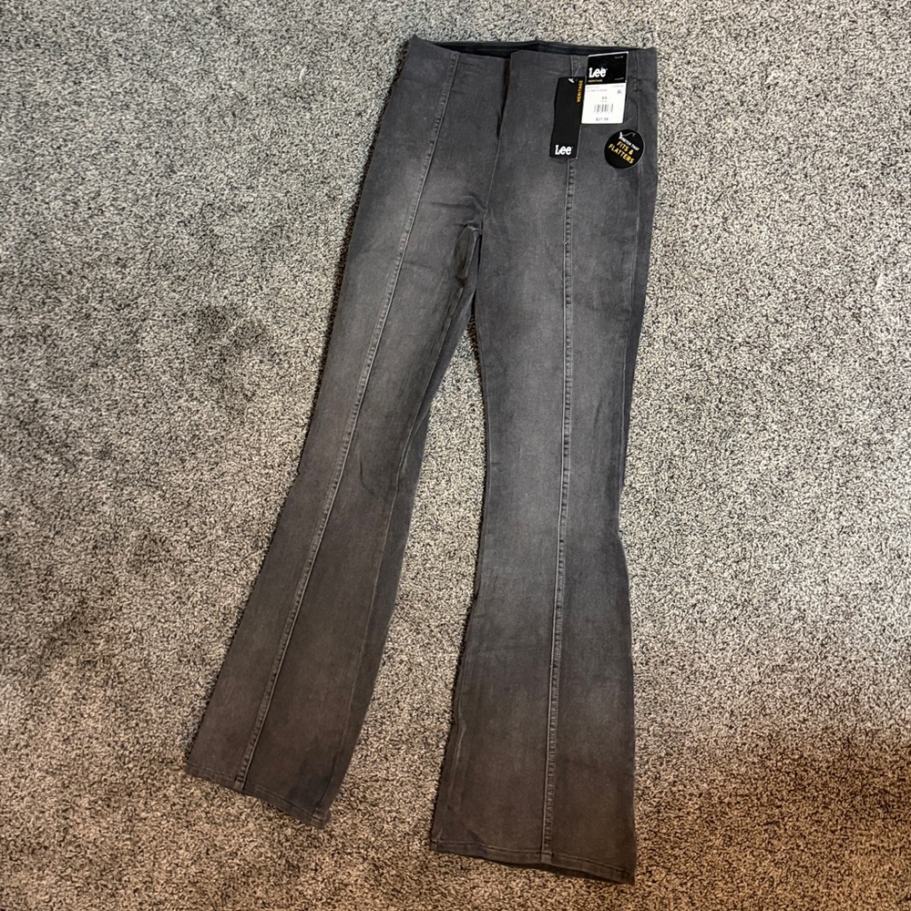 Lee Charcoal Flare Jeans